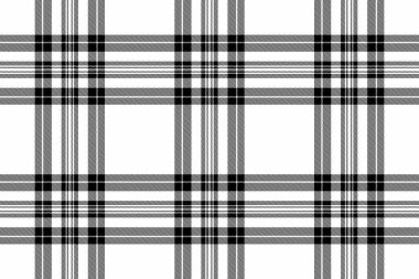 Zarif siyah, beyaz ve gri ekose desenli. Tekstil tasarımı, web sitesi arkaplanı ya da projelerinize klasik tarz eklemek için mükemmel.