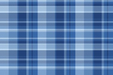Çeşitli arka plan tekstil desenleri, dış kusursuz ekoseli. Sakin tartan dokusu vektör kumaşı mavi ve açık renkli.