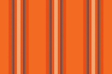 Lrder deseni dikey, dikey, sonsuz vektör kumaş şeridi. Tedroom çizgileri arkaplan tekstil dokusu turuncu ve kırmızı renklerde.