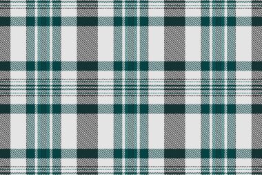 Reklam çeki, kusursuz tekstil, mutlu noeller kumaş dokusu vektörü. Saf gümüş ve koyu renklerde tartan desenli arkaplan örneği.
