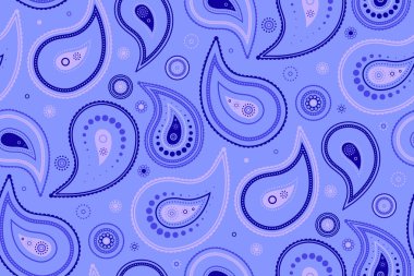 Eko damaske kadar kıvırcık çayır. Mandala stili olarak tekrarlanan duvar kağıdı. Curl geleneğinde basit tasarım.