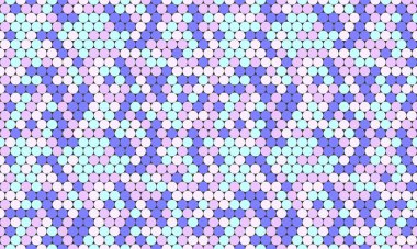 Renkli yuvarlak şekilli kusursuz lekeli desen, soyut arka planlar, duvar kağıtları veya geometrik dokunuşlu tekstil baskıları için ideal..