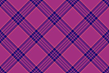 Mor ve pembe tonlarında canlı çapraz ekoseli desen. Tekstil tasarımları, moda ve web sitesi geçmişi için mükemmel..