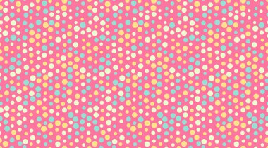 Geometrik tekrarlı yuvarlak benekli desen. Kumaş baskılar, poster arkaplanları ve modaya uygun daireleri olan soyut duvar kağıdı tasarımları için ideal..