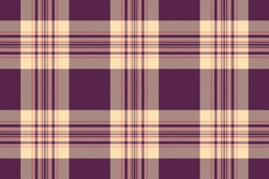 Dekorasyon dokusu, ekoseli kumaş, herringbone kumaş kumaş tekstili. Pembe ve mokasen renklerinde süslü tartan şablon kontrol arkaplanı.