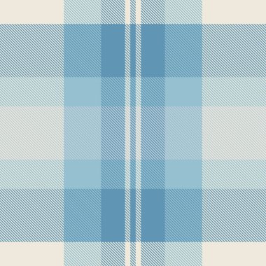 Pantolon arka plan desenini, pijama deseni tartan vektörünü kontrol ediyor. Ana tekstil dikişsiz ekose kumaş ışık ve cyan renkleri.