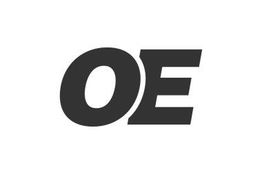 OE Teknik Düzenlenebilir Şirket Markası Yazı Tipi Logosu. Benzersiz tipografik fikirleri olan cesur, fütürist tasarım. En Küçük Özel Tür ve Dinamik Harf