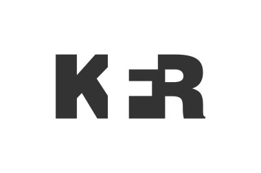 KFR logo tasarımı. İlk harf K F R kalın yazı tipi. Teknoloji girişimleri, danışmanlık, kurumsal markalaşma için. Yaratıcı şirket adı, manşetler tipografi kimliği, trend logotype.