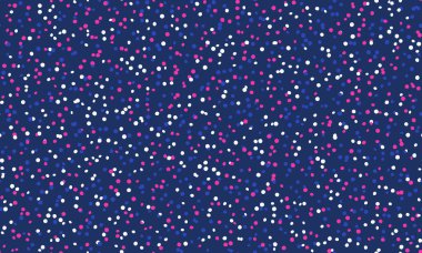 Renkli geometrik daireli vektör noktalı desen. Tekstil, kusursuz duvar kağıtları ve modern tasarım için son moda soyut arka planlar için mükemmel..