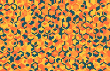 Kusursuz şekilli modern geometrik desen. Asgari tekstil tasarımı, soyut arka planlar ve modaya uygun poster kapakları için ideal. Mozaik elementlerle yaratıcı bir vektör çizimi.