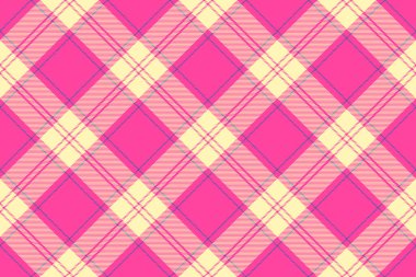 Canlı pembe ve soluk sarı köşeli ekose desenli. Tekstil tasarımları, moda, web siteleri ya da neşeli bir geçmiş için mükemmel..