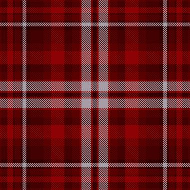 Backdrop check vector texture, messy textile fabric plaid. Real pattern background tartan seamless in dark and dark red colors. clipart