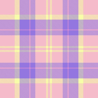 Örtülü kumaş kontrol kalıbı, en iyi kumaş dokusu, dikişsiz. Işık ve çivit renklerinde bayan arkaplan ekose vektörü.