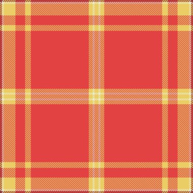 Canlı kırmızı ve altın ekose desenli. Tekstil tasarımı, web sitesi geçmişi veya mevsimlik projeler için mükemmel.