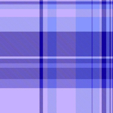 Lüks ekose kumaş, dikdörtgen dikişsiz tekstil arka planı. Çivit ve mavi renklerde gündüz dokusu vektör kontrol deseni.