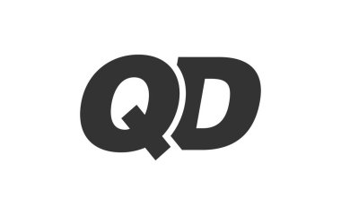 Kurumsal Marka için QD Tekno Düzenlenebilir Yazı Tipi Logosu. Benzersiz tipografik fikirleri olan cesur, fütürist tasarım. En Küçük Özel Tür ve Dinamik Harf