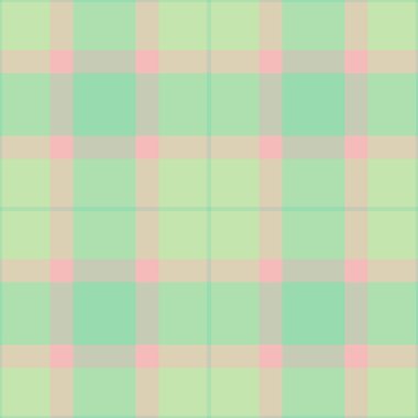 Tatil şablon vektörü, sınırsız desenli ekose. Tekstil tartan arka plan kumaşı ışık ve pastel renklerde.