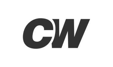 Şirket Markası için CW Tekno Düzenlenebilir Yazı Tipi Logosu. Benzersiz tipografik fikirleri olan cesur, fütürist tasarım. En Küçük Özel Tür ve Dinamik Harf