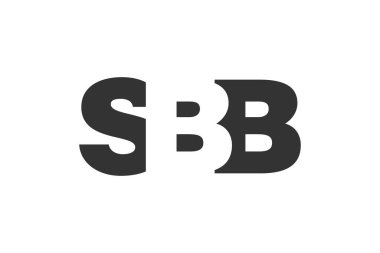 SBB logo tasarımı. İlk harf S B B kalın yazı tipi teknoloji girişimleri, danışmanlık, kurumsal markalaşma. Yaratıcı şirket adı, manşetler tipografi kimliği, trend logotype.