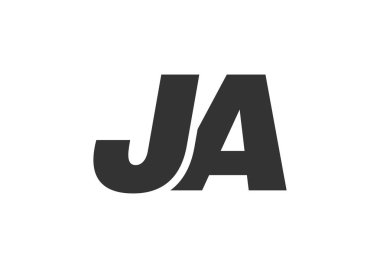 JA Tekno Düzenlenebilir Şirket Markası Yazı Tipi Logosu. Benzersiz tipografik fikirleri olan cesur, fütürist tasarım. En Küçük Özel Tür ve Dinamik Harf