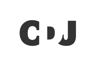 CDJ logo tasarımı. İlk harf C D J kalın yazı tipi teknoloji girişimleri, danışmanlık, kurumsal markalaşma. Yaratıcı şirket adı, manşetler tipografi kimliği, trend logotype.