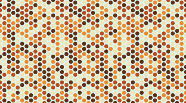 Minimalist yuvarlak şekilli Polka nokta vektör tasarımı. Moda kumaş baskıları, duvar kağıtları ve basit geometrik dokunuşlu poster arkaplanları için ideal..