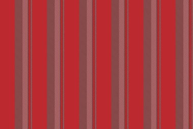 Kumaş arka planı dikey, yerleşim şablonu vektörü dikişsiz. Lfrican desen çizgileri kırmızı ve mavi renkli tekstil çizgileri.