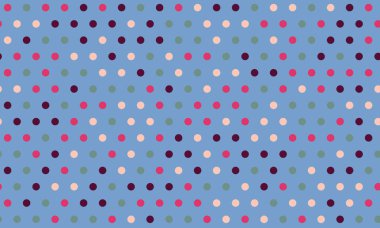 Geometrik tekrarlı yuvarlak benekli desen. Kumaş baskılar, poster arkaplanları ve modaya uygun daireleri olan soyut duvar kağıdı tasarımları için ideal..