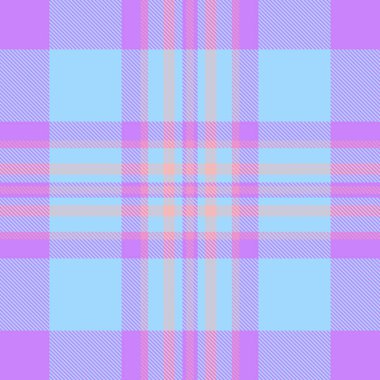 Antika kumaş arka plan tekstili, şık bir çek ekose kumaşı. Cyan ve morumsu renklerde Cadılar Bayramı desensiz vektör dokusu.