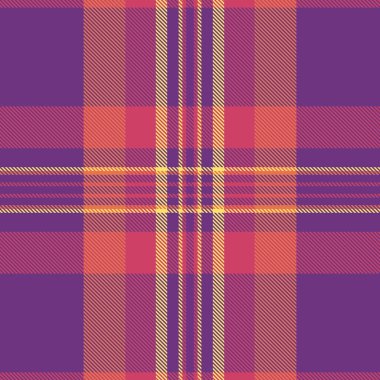 60 'ların desensiz taşıyıcısı, otelin kumaş kumaşlı tartanı. Bebek kontrol motifi arka plan ekoseli kırmızı ve seçkin renklerde.