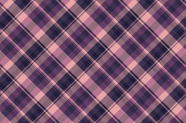 Sabit desenli vektör, dükkan geçmişi tartan. Pastel ve mor renklerde görkemli kumaş ekose kumaş dokusu.
