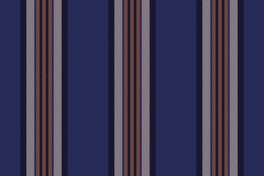 Kanatsız dikey arka plan, reklam çizgisi vektör dokusu. Cobby tekstil desenli kumaş çizgileri mavi ve siyah renklerde.