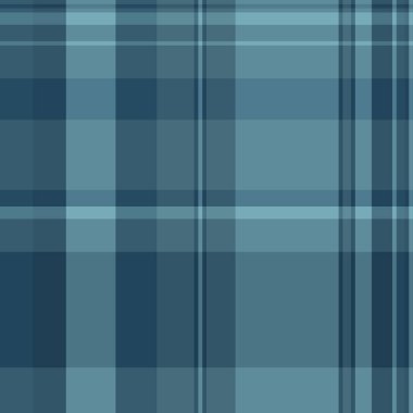 Ticari vektör tekstil tartan, yorgan desenli kumaş deseni. Döşeme arkaplanı ekoseli ekoseli Cyan renginde.