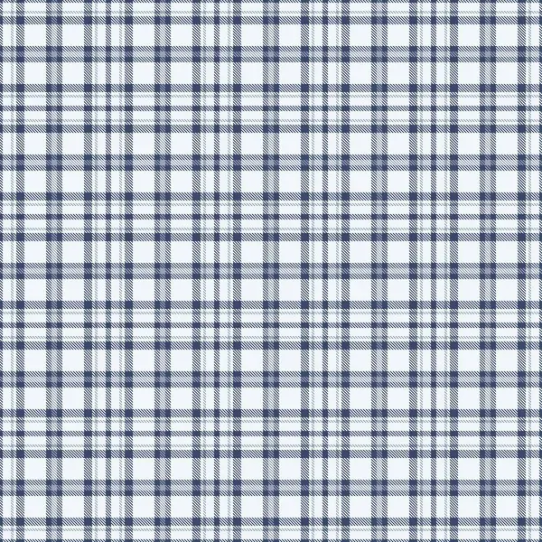 Saf desenli tartan kontrolü, okul tekstil ekose vektörü. Dekorasyon kumaş dokusu arka plan beyaz ve mavi renklerde pürüzsüz.