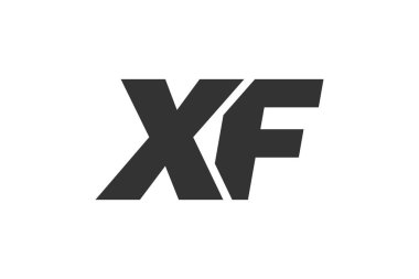 Şirket Markası için XF Tekno Düzenlenebilir Yazı Tipi Logosu. Benzersiz tipografik fikirleri olan cesur, fütürist tasarım. En Küçük Özel Tür ve Dinamik Harf