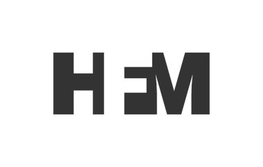 HFM logo tasarımı. İlk harf H F M koyu yazı tipi teknoloji girişimleri, danışmanlık, kurumsal markalaşma. Yaratıcı şirket adı, manşetler tipografi kimliği, trend logotype.
