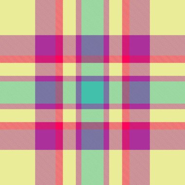 Kolaj desenli, kolaj desenli, kolajsız tartan. Hediye kartı tekstil denetimi kireç ve morumsu arka plan kumaşı.