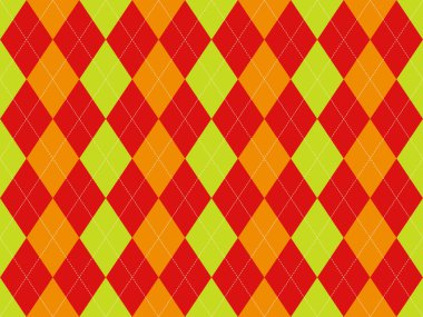 Kırmızı, turuncu ve yeşil renkli canlı baklava deseni. Arkaplan, tekstil ya da cesur, geometrik bir dokunuşa ihtiyaç duyan her tasarım için mükemmel..