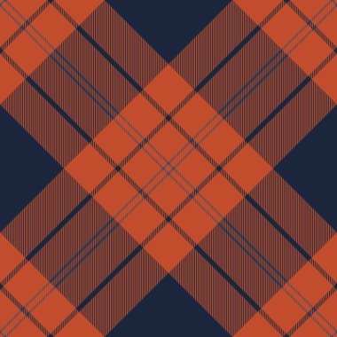 Yanmış turuncu ve donanmada köşegen desenler. Tekstil tasarımı, moda ya da sonbahar markaları için mükemmel..