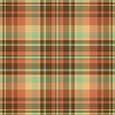 Sıcak toprak tonlarında zarif sonbahar ekoseli desen. Sahte temalı tasarımlar, tekstil baskıları ya da web sitesi geçmişleri için mükemmel. Sönük renk paleti konforu ve kırsal çekiciliği çağrıştırıyor..