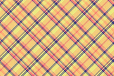 Mutlu noeller kumaş çekleri, yastık vektörü ekose tartan. Kehribar ve taş grisi renklerde pürüzsüz arkaplan deseni.