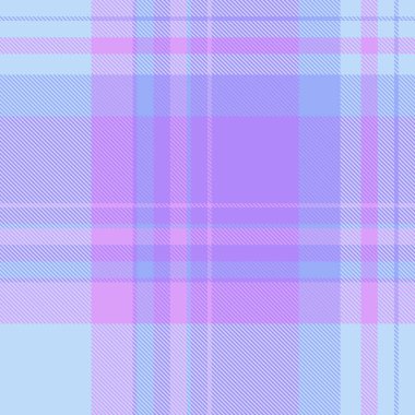 Resmi desen tartan, periyodik doku vektör kumaşı. Yastık tekstil arkaplan ekoseli mor ve açık renkli.