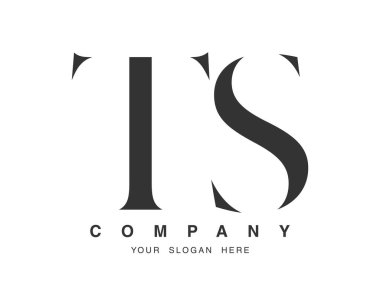 TS logo tasarımı. İlk harf t ve s serif yazı tipi biçimi. Yaratıcı klasik şirket adı tipografi. Moda logosu veya kimliği.