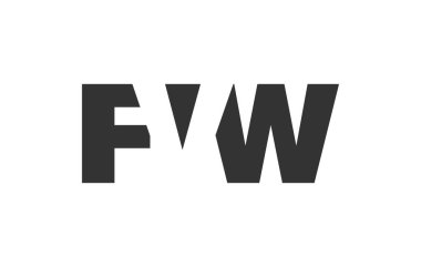FVW logo tasarımı. İlk harf F V W kalın yazı tipi teknoloji girişimleri, danışmanlık, kurumsal markalaşma. Yaratıcı şirket adı, manşetler tipografi kimliği, trend logotype.