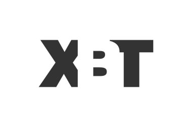 XBT logo tasarımı. Teknoloji girişimleri, danışmanlık, kurumsal markalaşma için ilk harf X B T koyu yazı tipi. Yaratıcı şirket adı, manşetler tipografi kimliği, trend logotype.