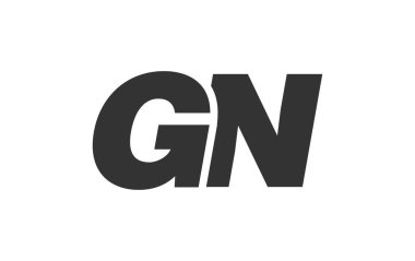 Şirket Markası için GN Tekno Düzenlenebilir Yazı Tipi Logosu. Benzersiz tipografik fikirleri olan cesur, fütürist tasarım. En Küçük Özel Tür ve Dinamik Harf