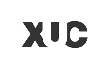 XUC logo tasarımı. İlk harf X U C kalın yazı tipi teknoloji girişimleri, danışmanlık, kurumsal markalaşma. Yaratıcı şirket adı, manşetler tipografi kimliği, trend logotype.