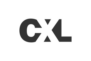 CXL logo tasarımı. İlk harf C X L kalın yazı tipi teknoloji girişimleri, danışmanlık, kurumsal markalaşma. Yaratıcı şirket adı, manşetler tipografi kimliği, trend logotype.
