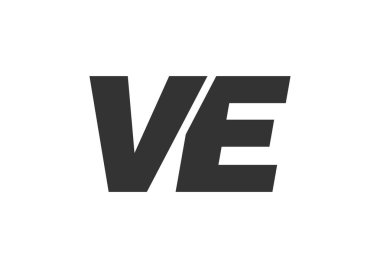 VE Techno Düzenlenebilir Şirket Markası Yazı Tipi Logosu. Benzersiz tipografik fikirleri olan cesur, fütürist tasarım. En Küçük Özel Tür ve Dinamik Harf