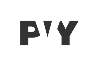 PVY logo tasarımı. İlk harf P V Y kalın yazı tipi teknoloji girişimleri, danışmanlık, kurumsal markalaşma. Yaratıcı şirket adı, manşetler tipografi kimliği, trend logotype.